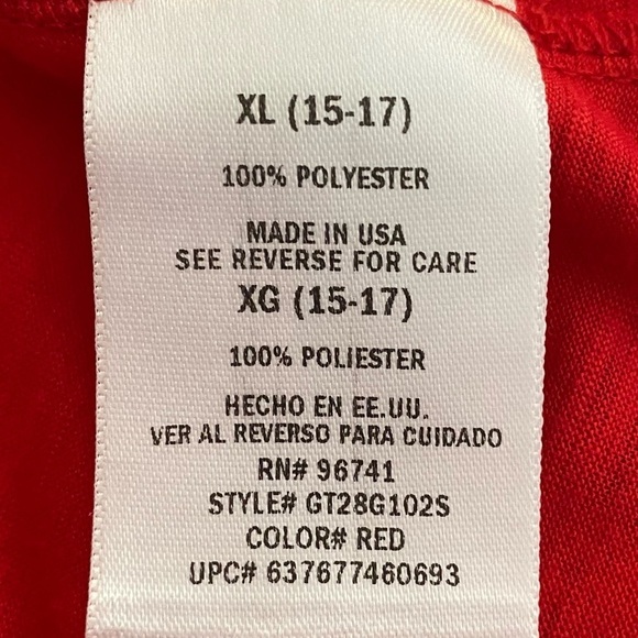 Patriotic Red Halter Top Tassel Shirt Junior XL (15-17) Summer Casual - Picture 11 of 13